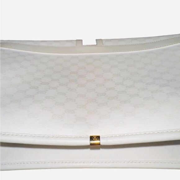 Gucci white Gg coated canvas crossbody shoulder bag - Picture 9 of 16